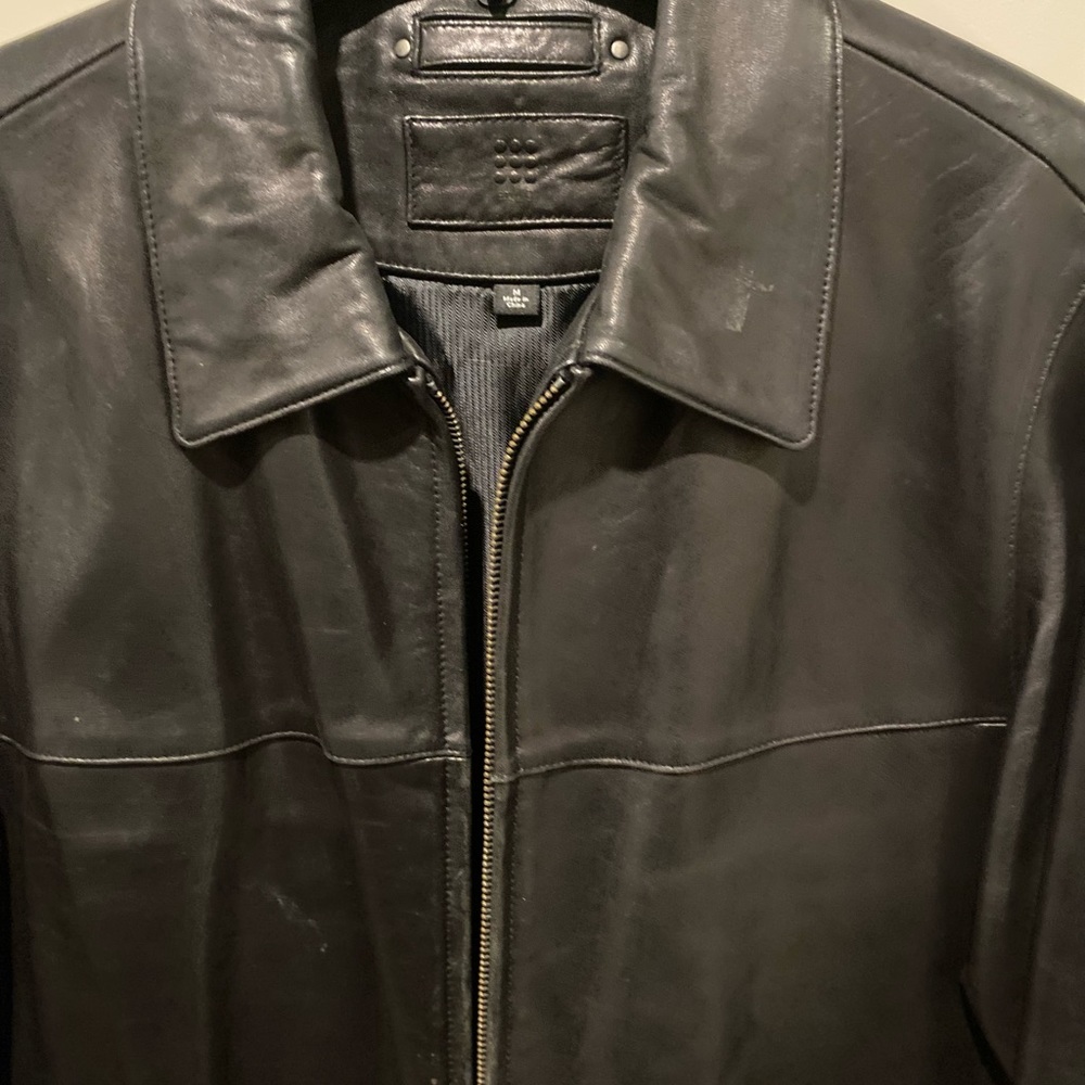 A leather jacket in great condition